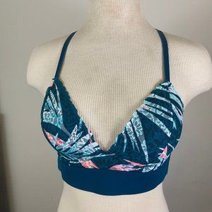 VS PINK blue floral bra